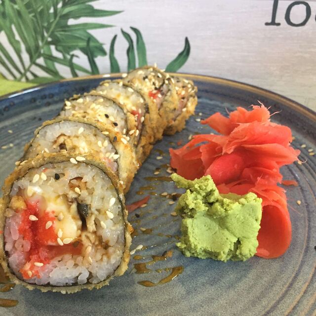 темпура рол з вугрем