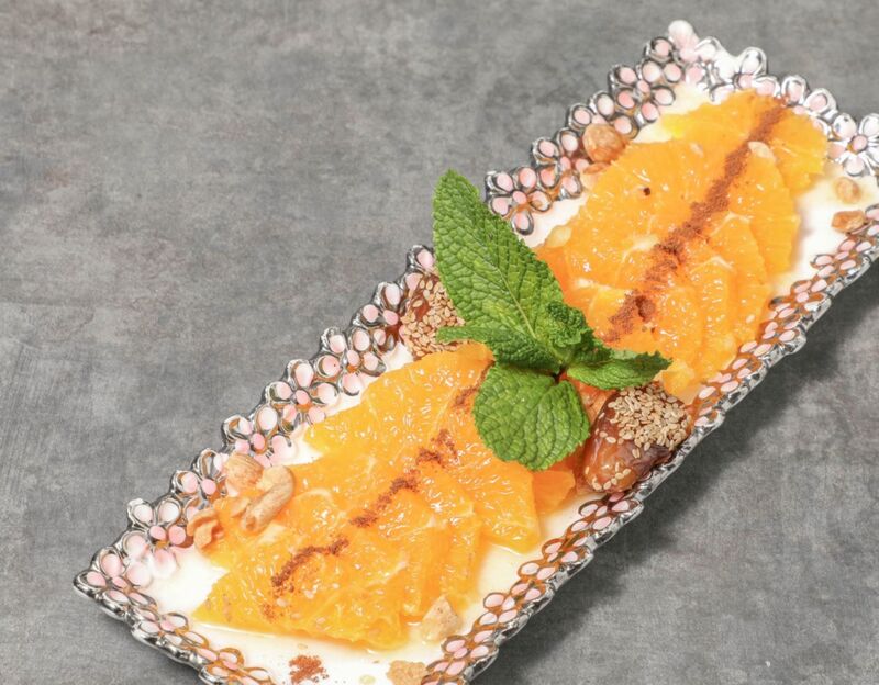 Dessert salade orange