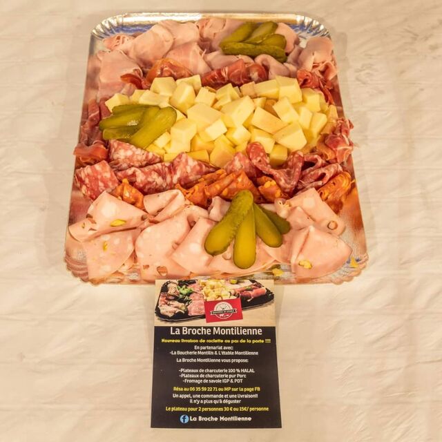 Plateau pour 4 personnes pur porc 15 €/ pers