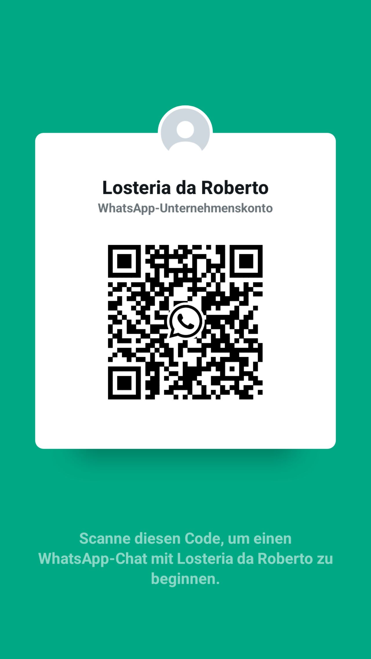 Reservierung sind über WhatsApp möglich.