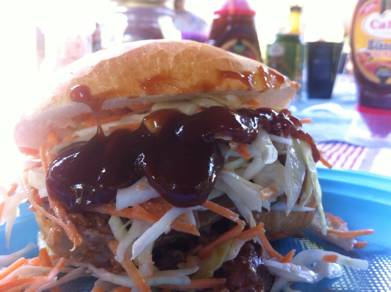 Burger de Pulled Pork et Salade Coleslaw