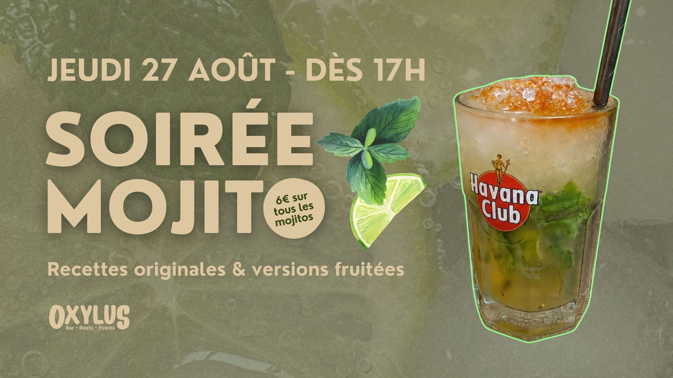 Jeudi 27 août - Soirée Mojito