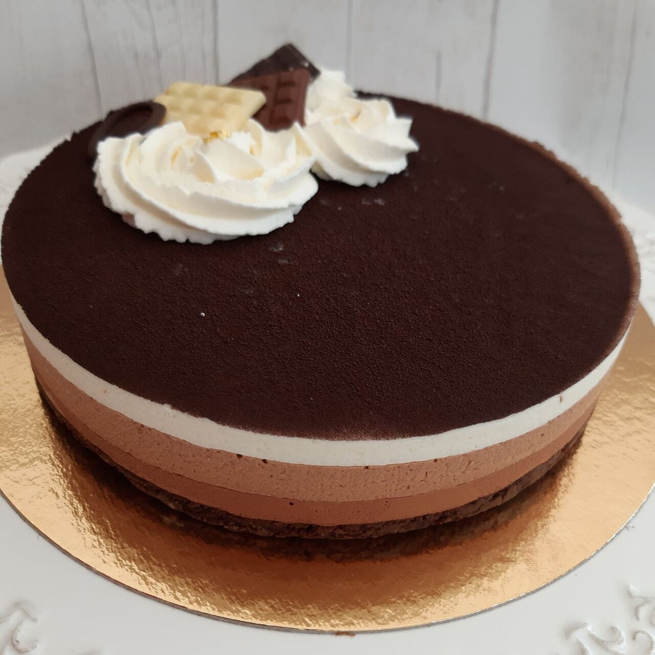 Entremets 3 chocolats