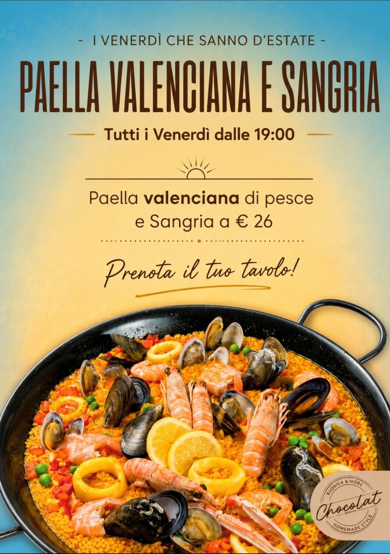 FIESTA PAELLA E SANGRIA