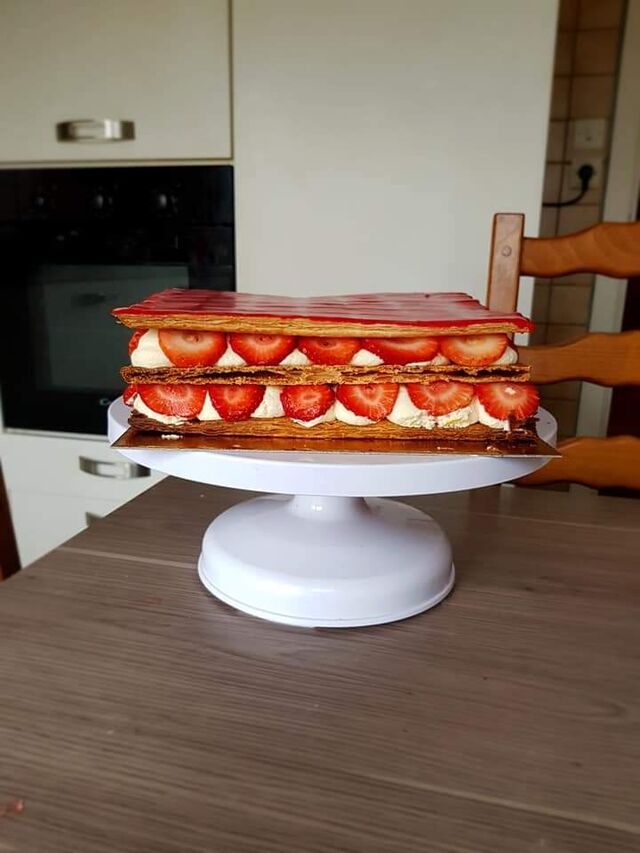 Mille feuilles à la fraises 