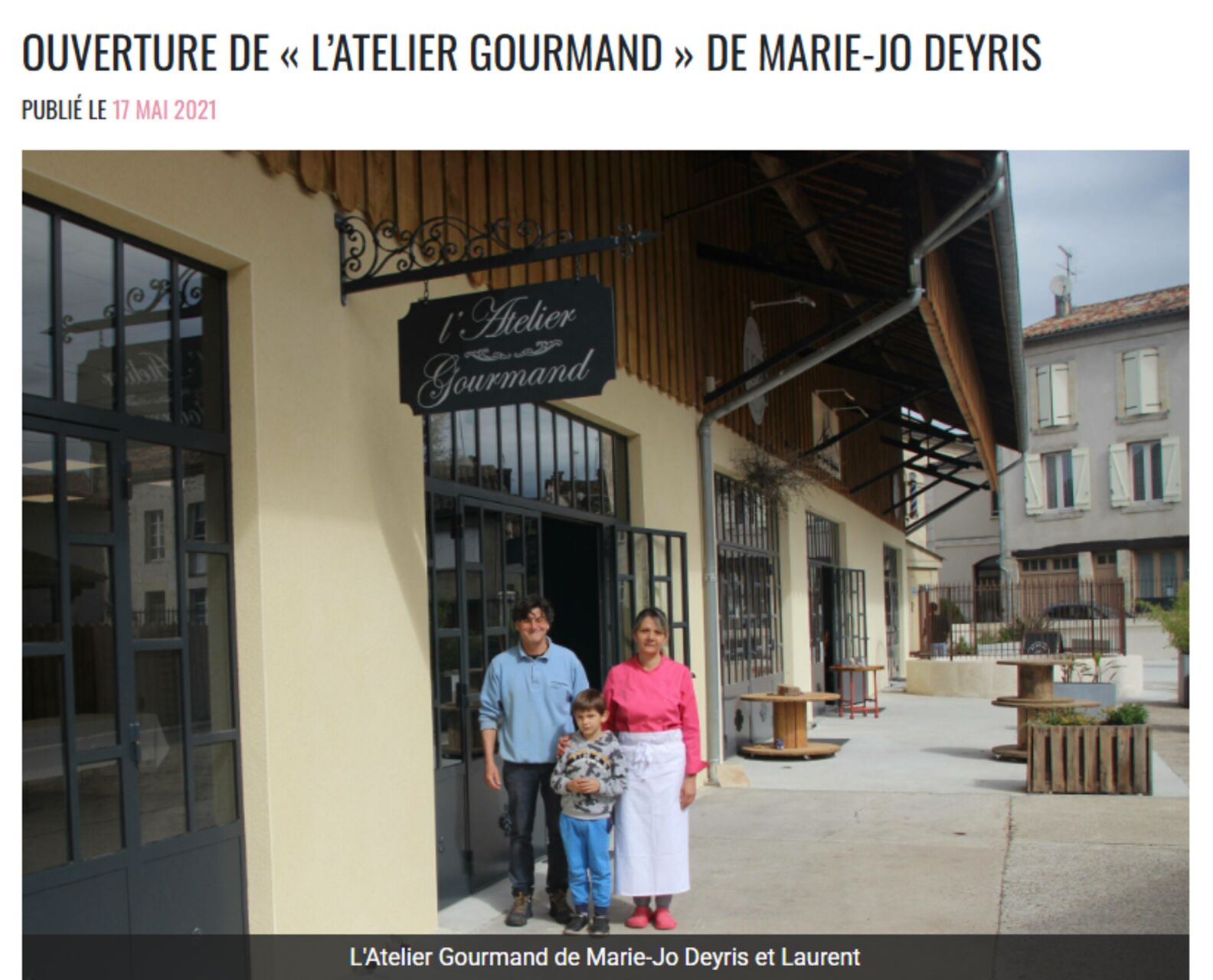 La Patronne de l'Atelier Gourmand Casteljaloux