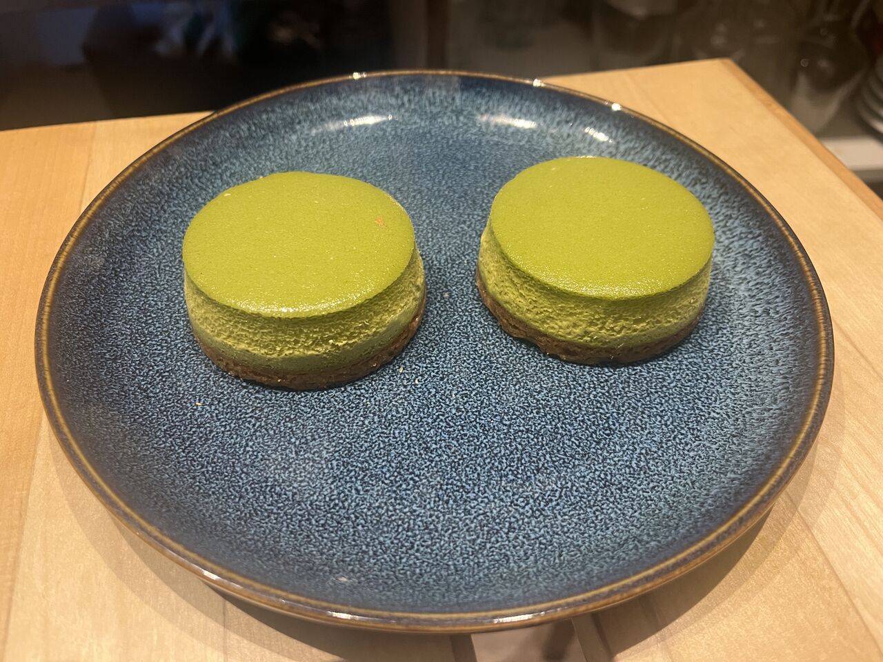 Cheesecake au thé matcha