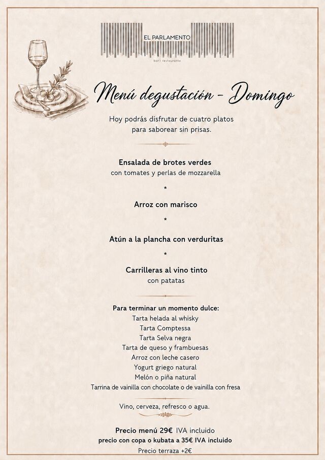 Menú Domingo 24.05.26