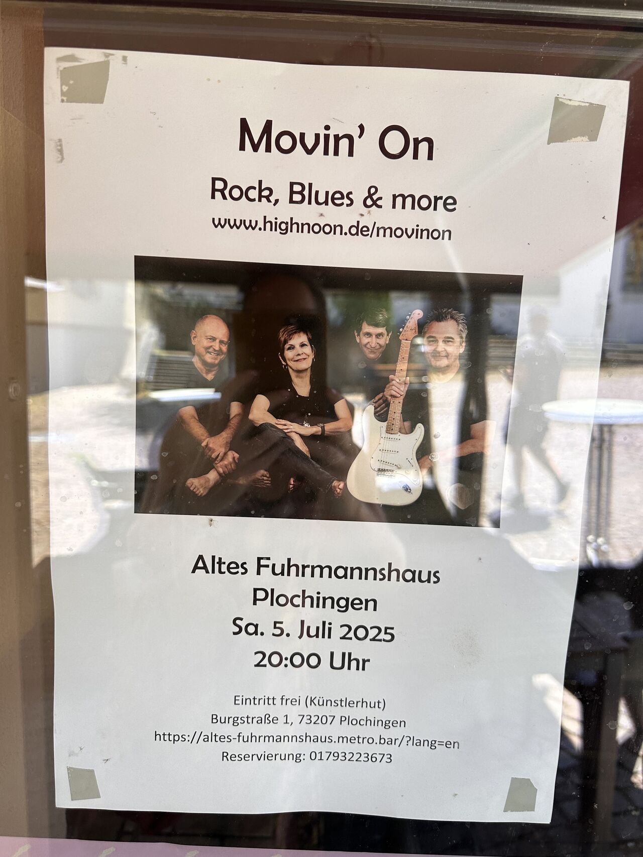 Moving On am Samstag, 05.07. ab 20 Uhr