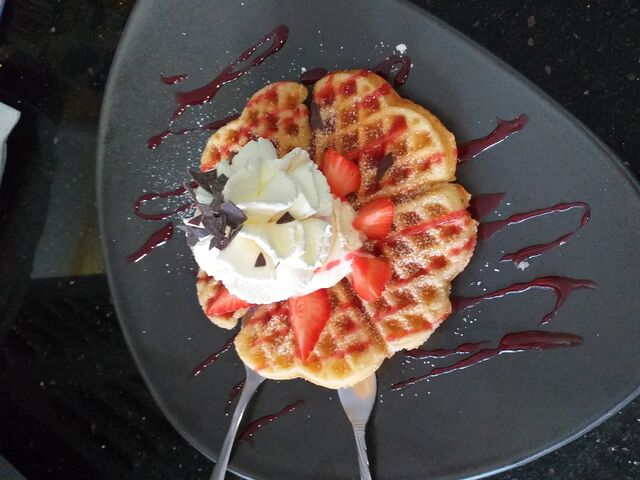 Heiße Waffel