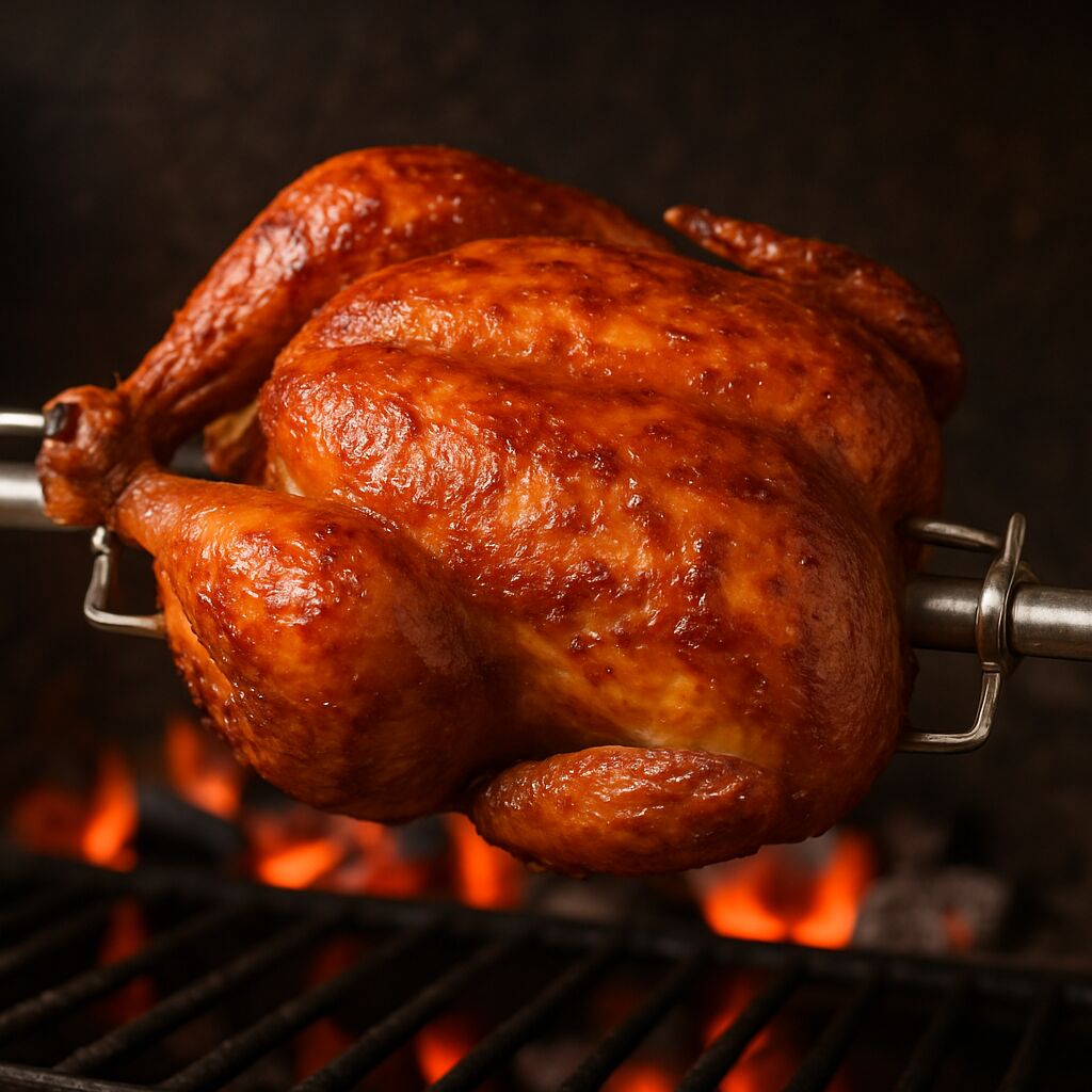 Grillhähnchen Hennef - Frisches Hähnchen vom Drehspieß