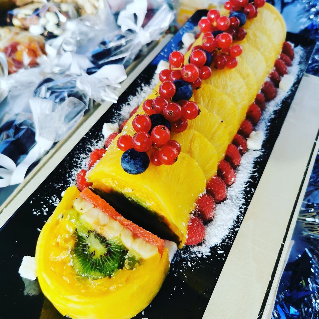 Notre bûche de Noël 100% fruits