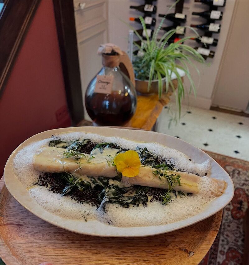 Saint Pierre et son riz vénéré, épinard et beurre blan