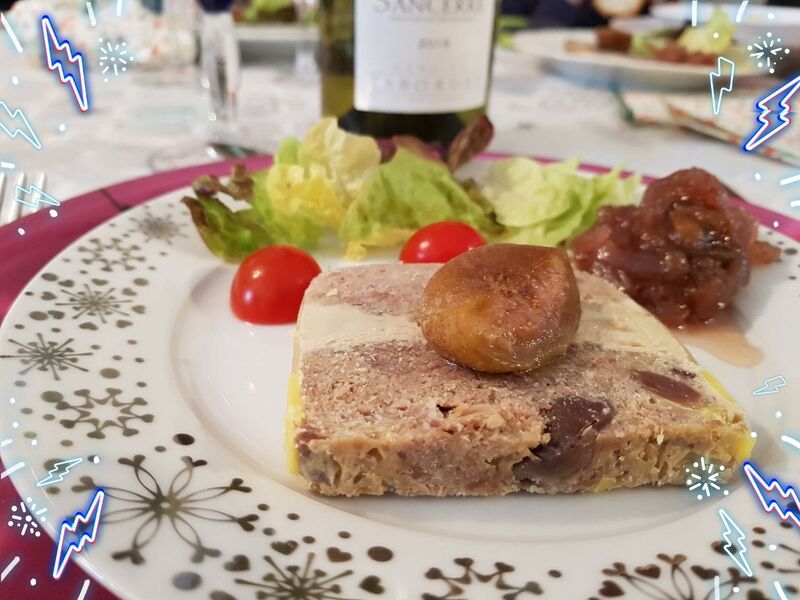 terrine de confit de canards et foie gras aux figues