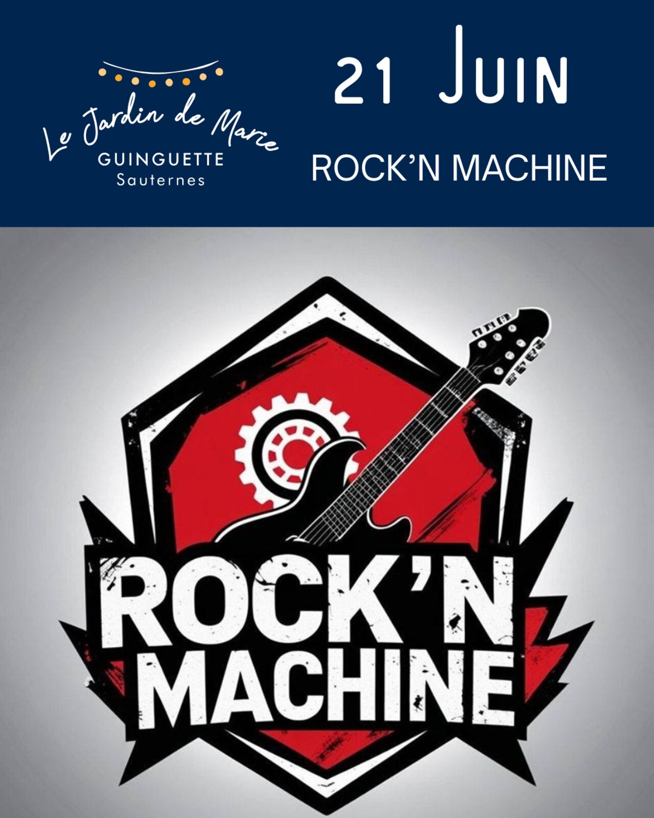 21 Juin Fête de la Musique avec ROCK'N MACHINE