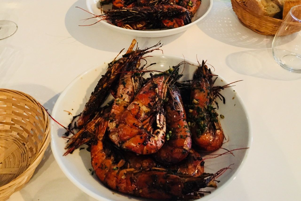 Gambas flambées au whisky