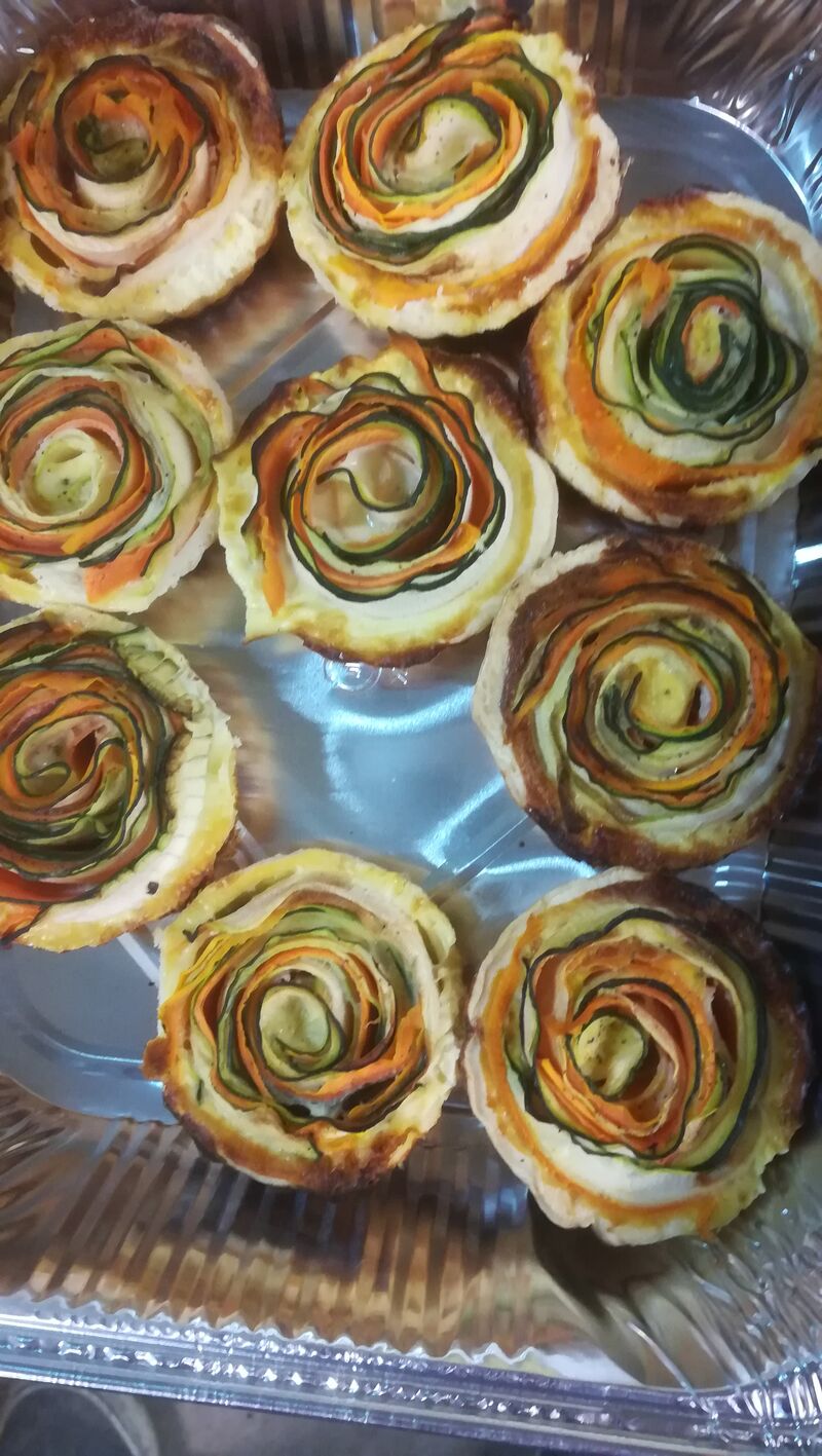 Tartelette tourbillon de légumes 