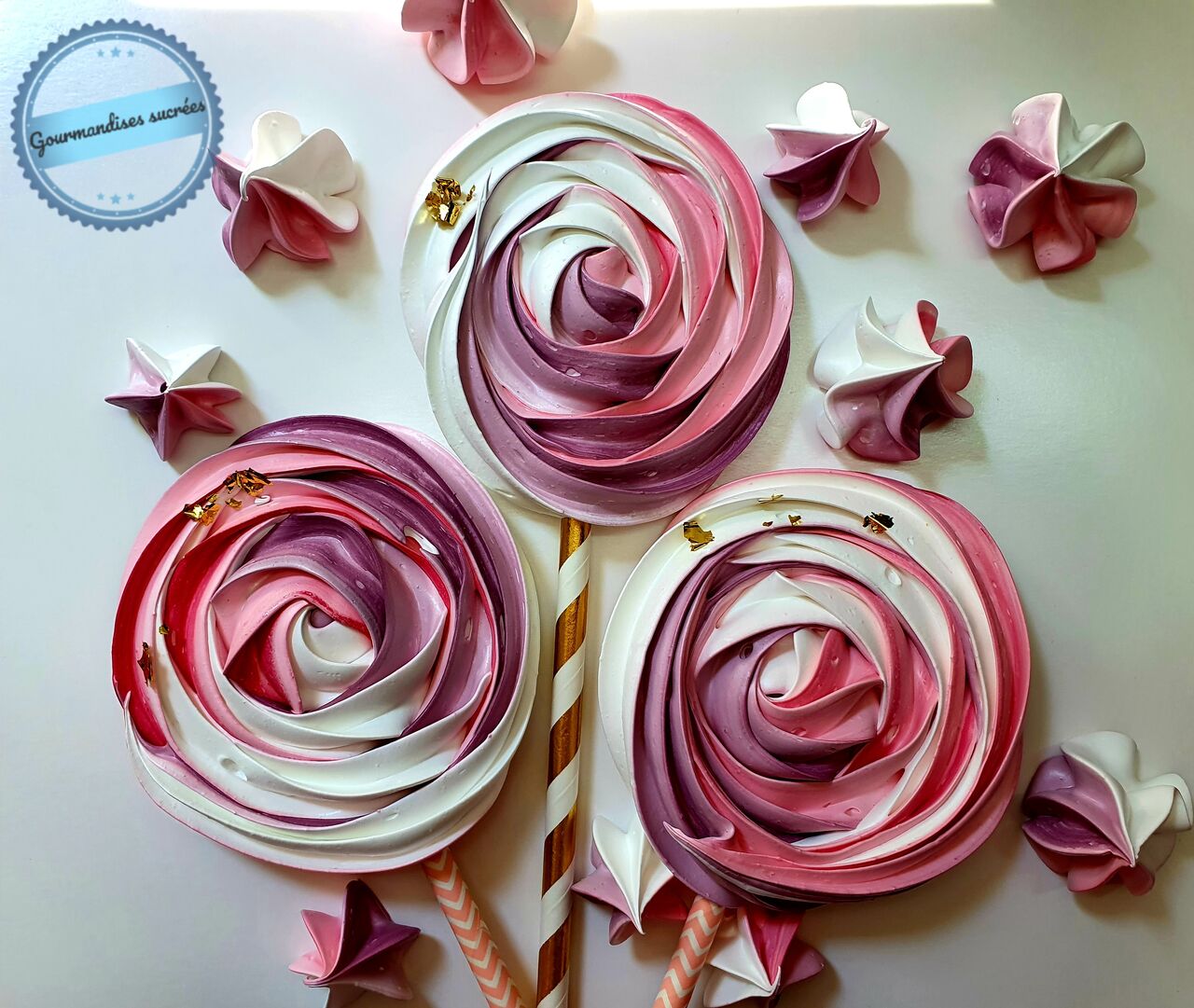 Sucettes de meringues 