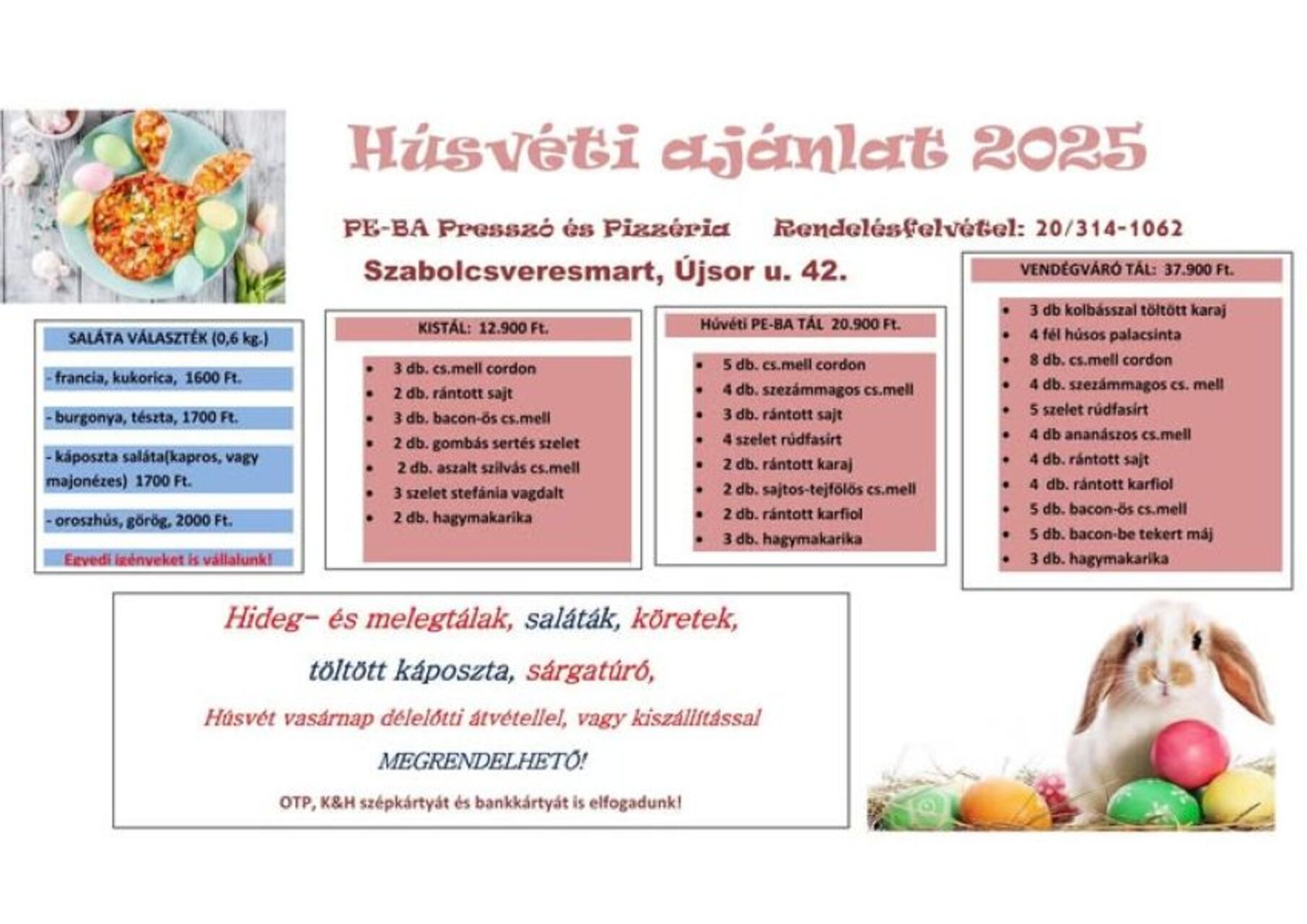 Húsvéti ajánlat 2025