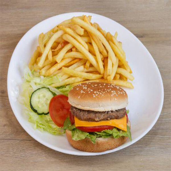 N°2 - Menu Cheese Burger Meal
Servis avec frites et boisson 33 cl au choix.