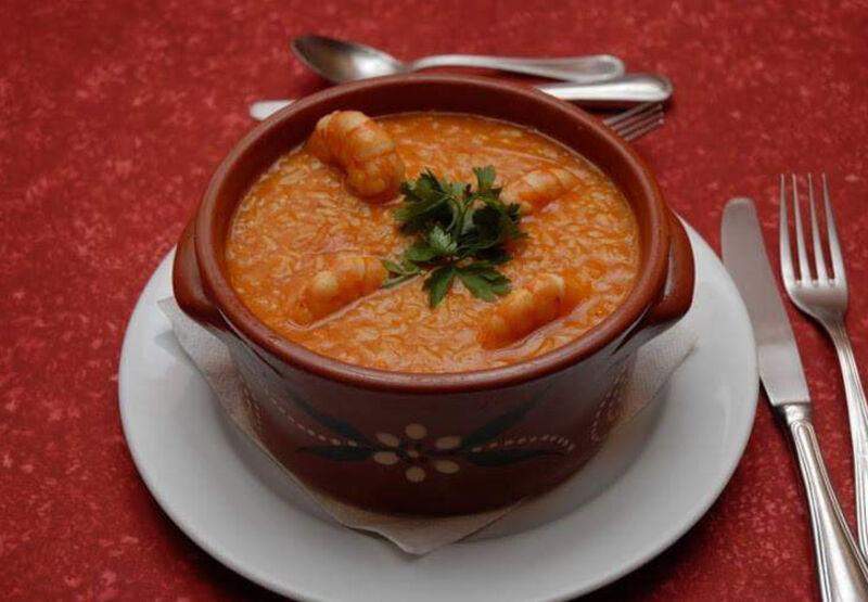 O melhor Arroz de camarão com tamboril. Especialidade da casa