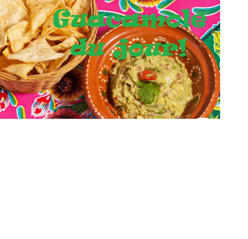 Guacamole fraîchement prépare pour vous!