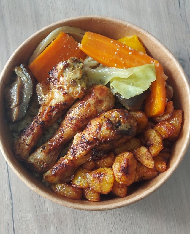 Poulet Mariné et ses petits légumes façon Tchep 