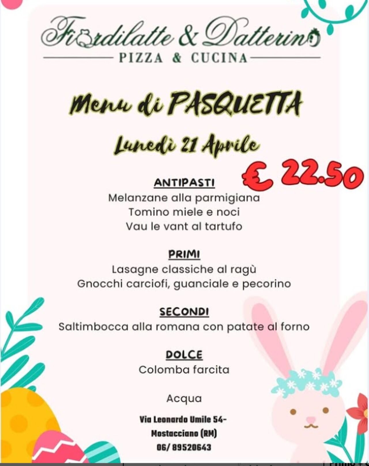 🌿🐣 PASQUETTA SPECIALE A SOLI 22,50€! 🐣🌿