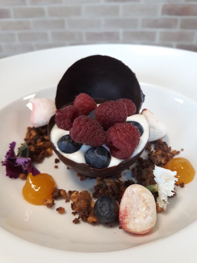 Mus z białej czekolady