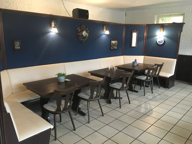 Unsere gemütliche Sitzecke im Gastraum