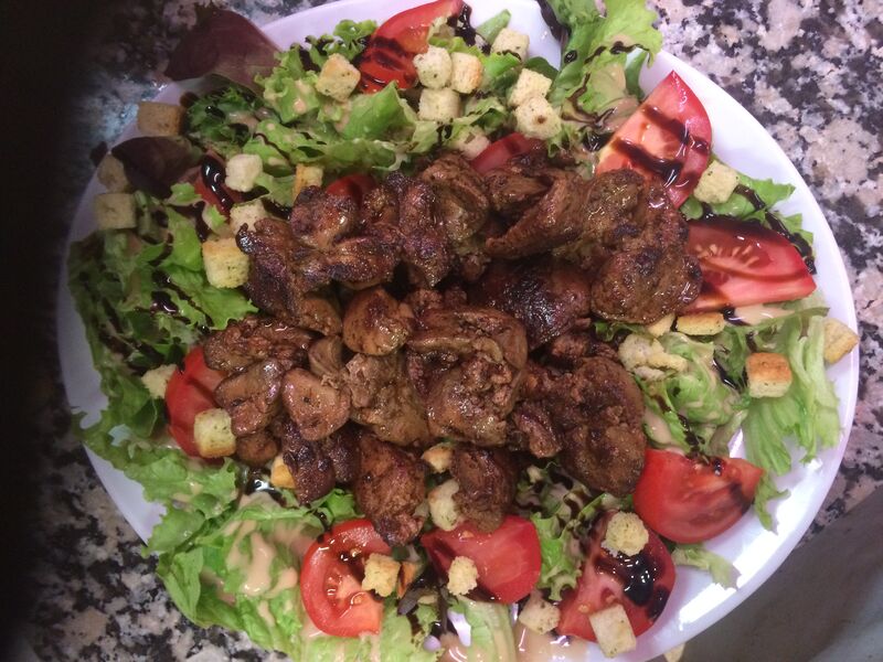 salade foie de volaille 