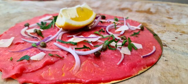 carpaccio de boeuf maison