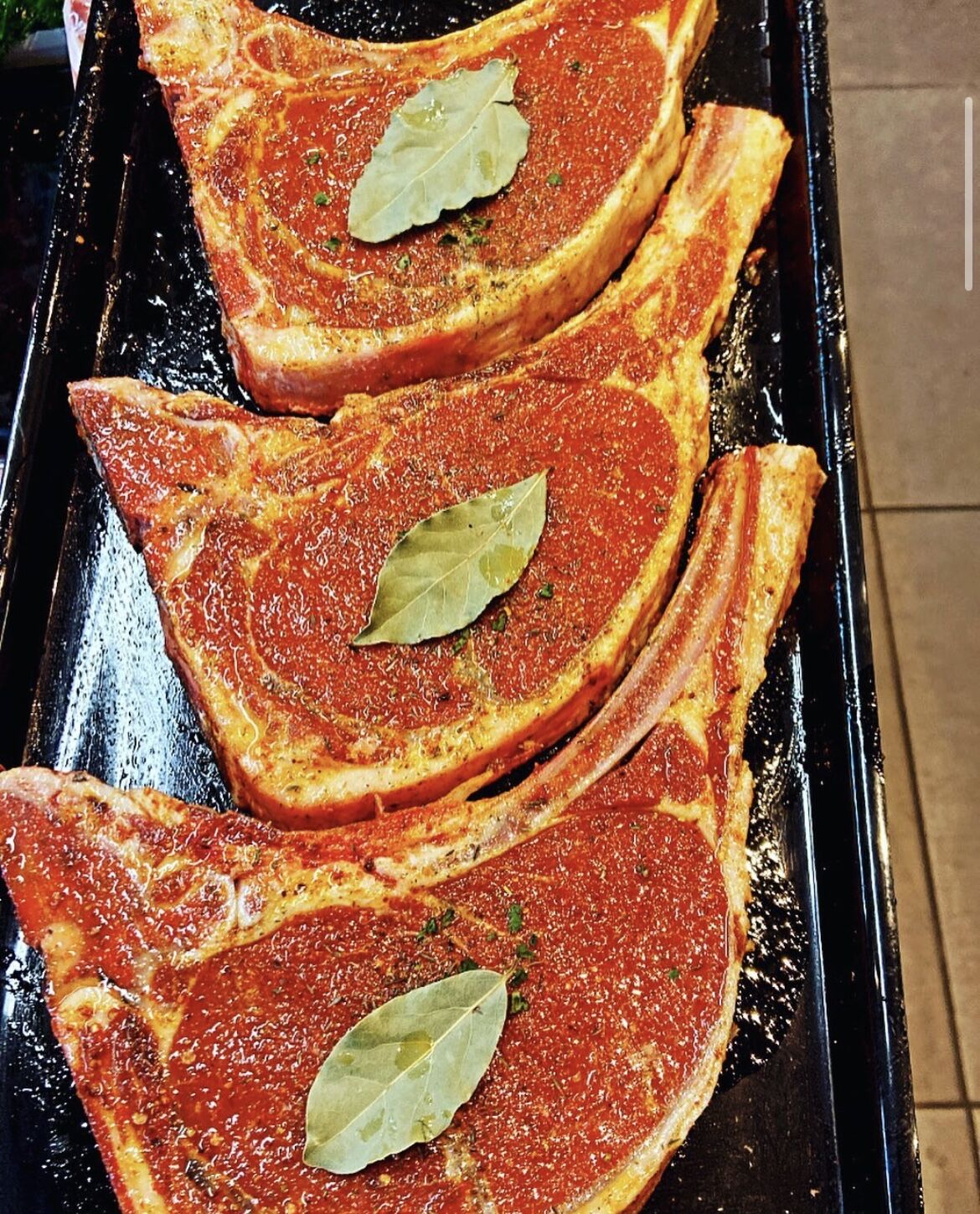 côtes de bœuf marinée 