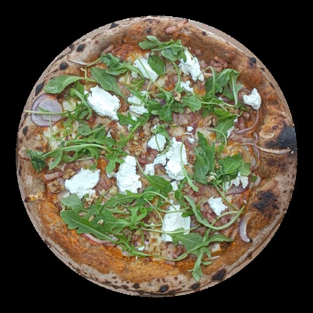 Septembre La Noce Pepe - Base crème poivrons rouges maison, ricotta, noix concassées, 