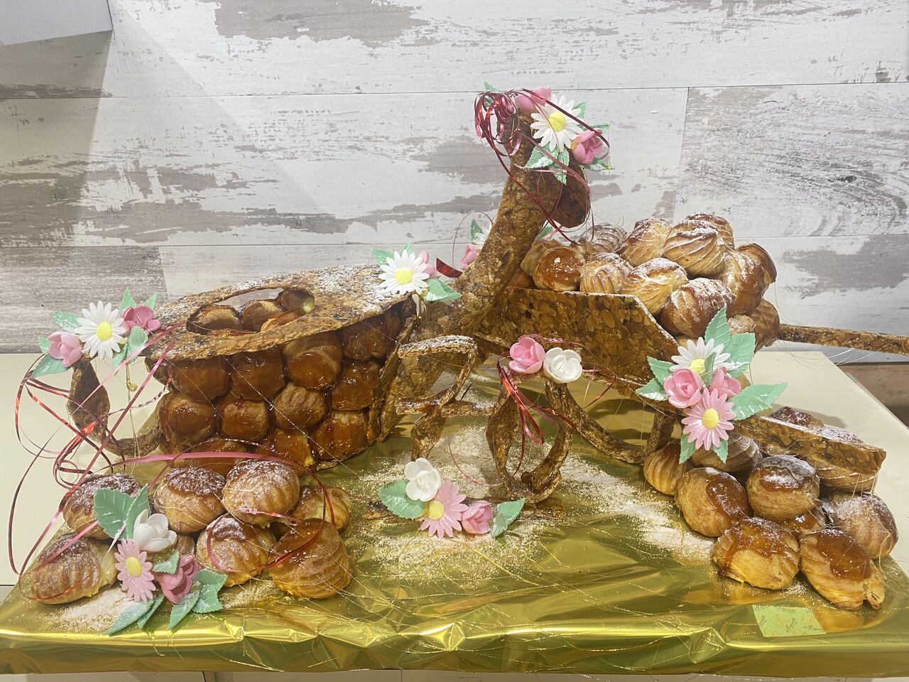 Accessoires jardinage en choux nougatine