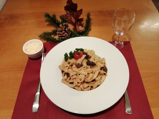 Tagliatelles aux Morilles