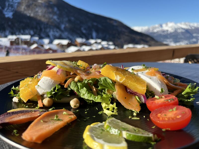 Salade de truite fumée de Chateauroux-les-Alpes
