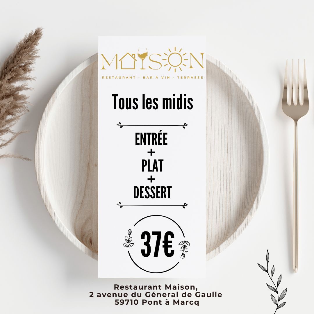 prix menu septembre 2025 entrée + plat + dessert