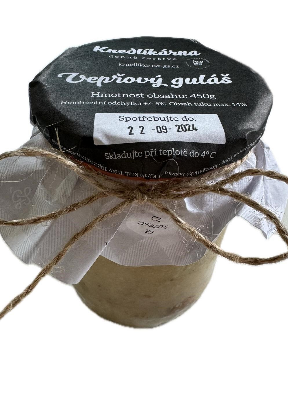 Vepřový guláš / 450g / 145,-Kč