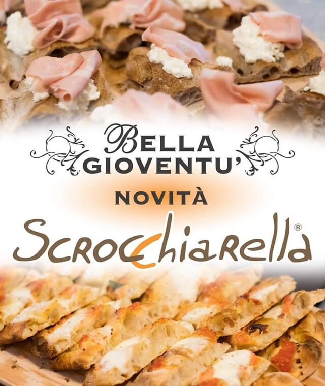 Scrocchiarella,pizza in Pala alla romana ideale da condividere, possibile farla a due gusti.