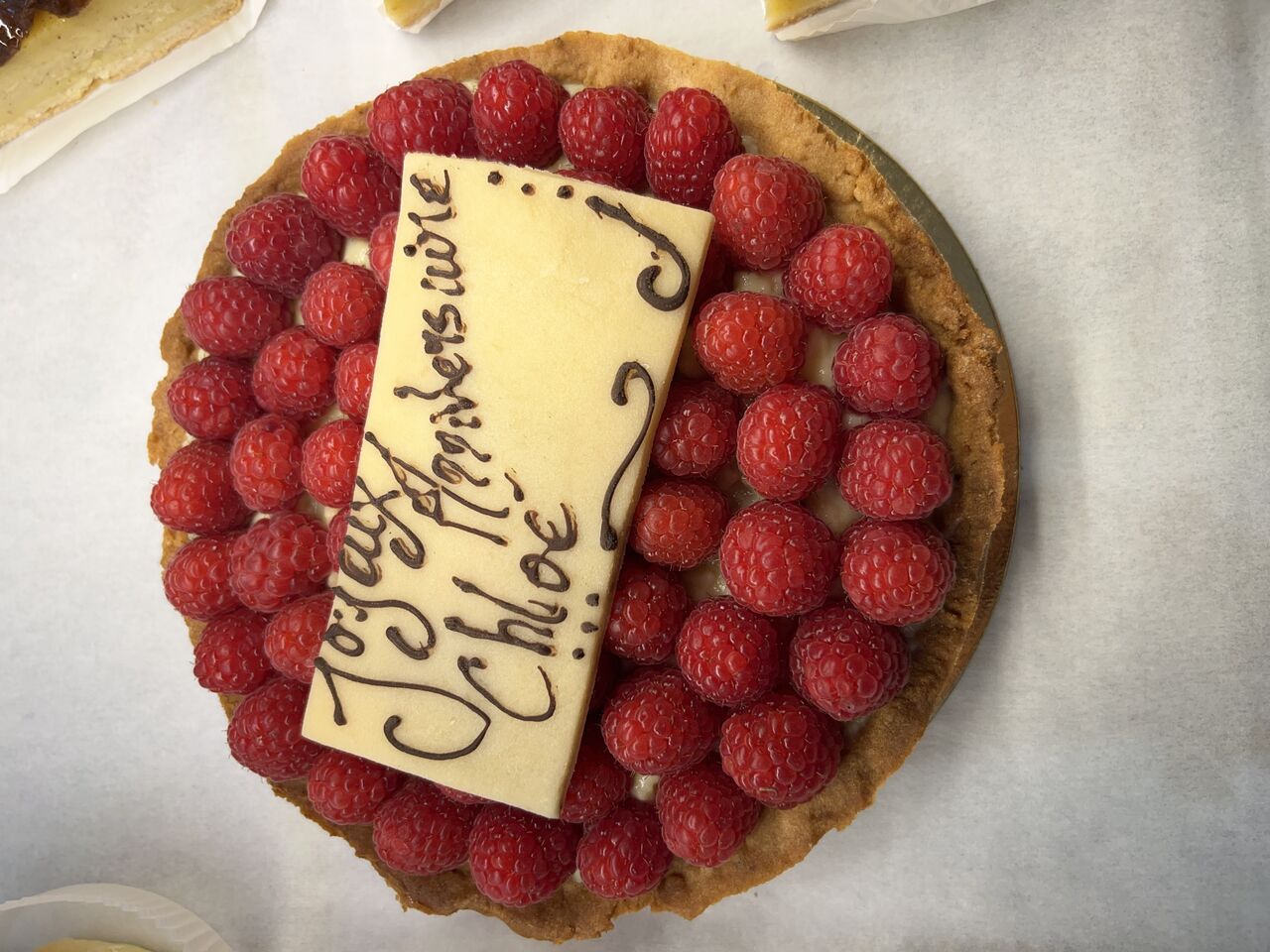 tarte aux framboises