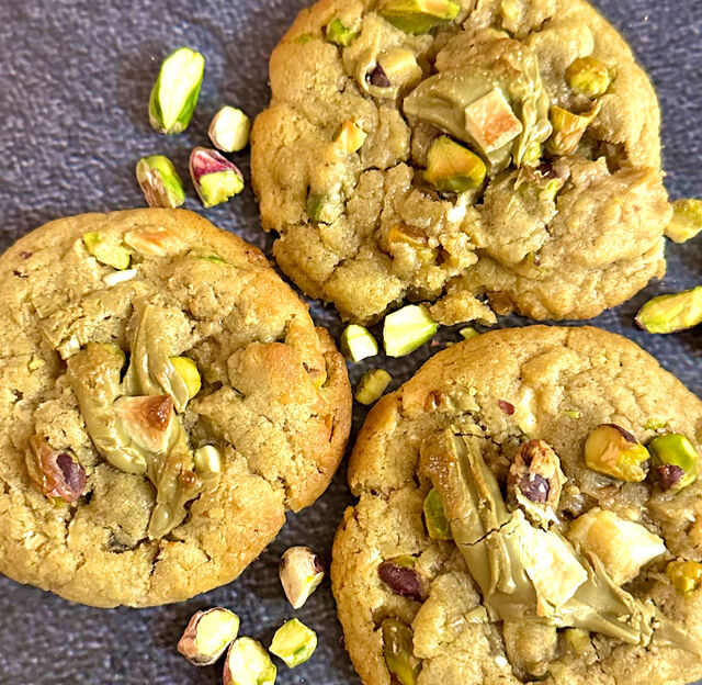 Cookies pistache / chocolat blanc 