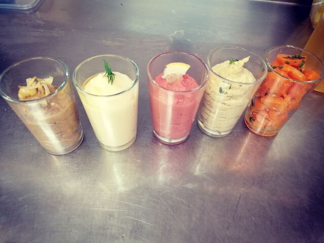 assortiment de verrines