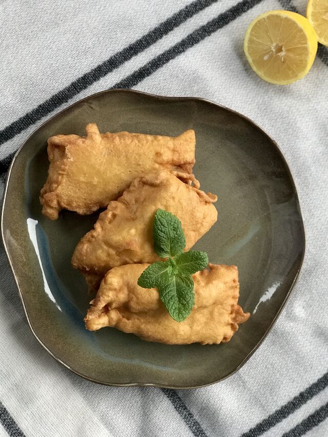 Filet z ryby w cieście naleśnikowym 