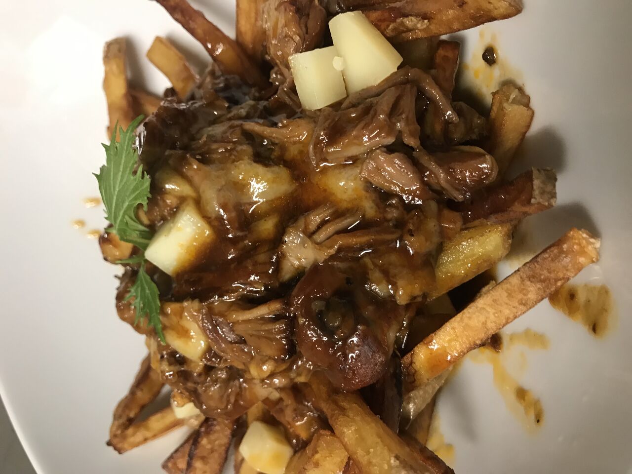 Le porc du Siècle façon »Poutine » ardéchoise au sirop d’érable et tomme de vache ardéchoise