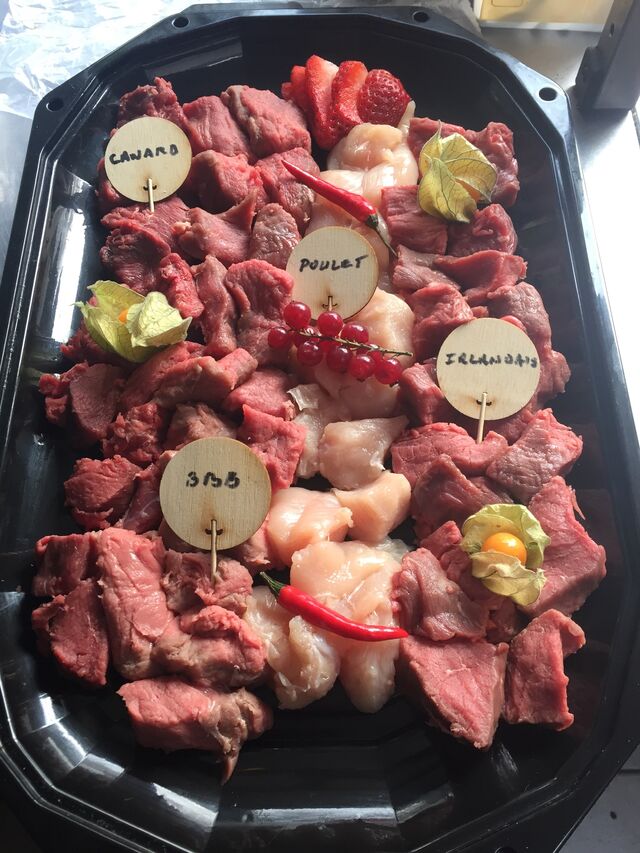 Plateau de pierrade à emporter