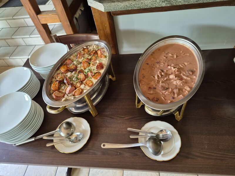 Geburtstag Schweinemedaillons im Speckmantel in Champignons Sauce Putengeschnetzeltes in fruchtiger Cassis Sauce 