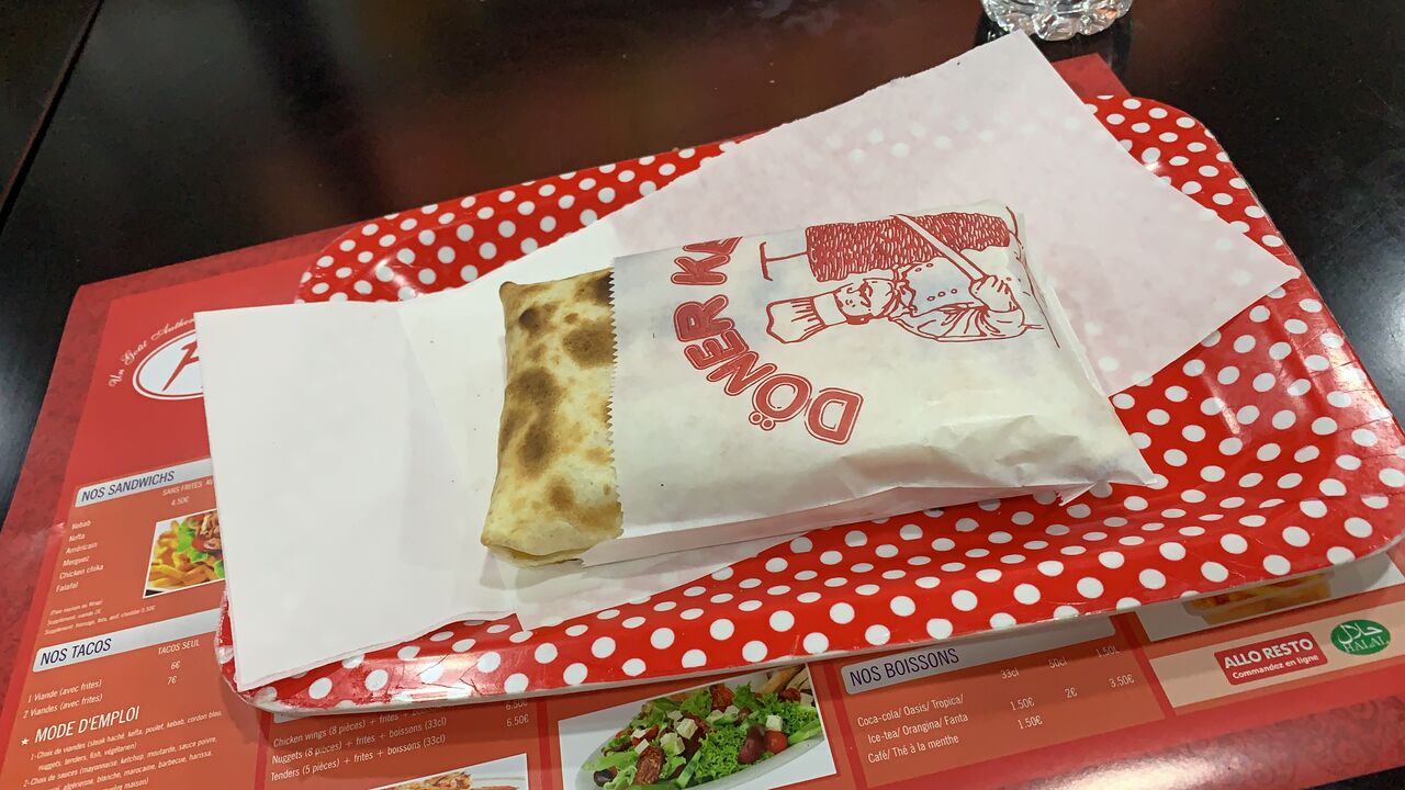 Tacos seul une viande 