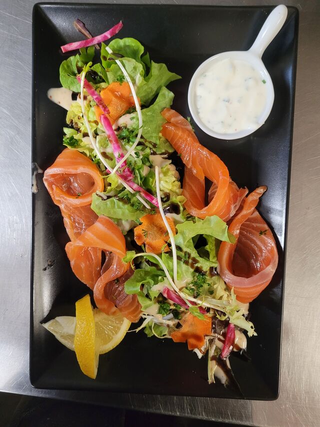 Gravlax de saumon
