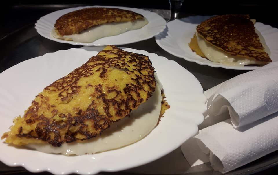 Cachapas con queso